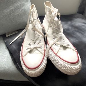White Hightop Converse